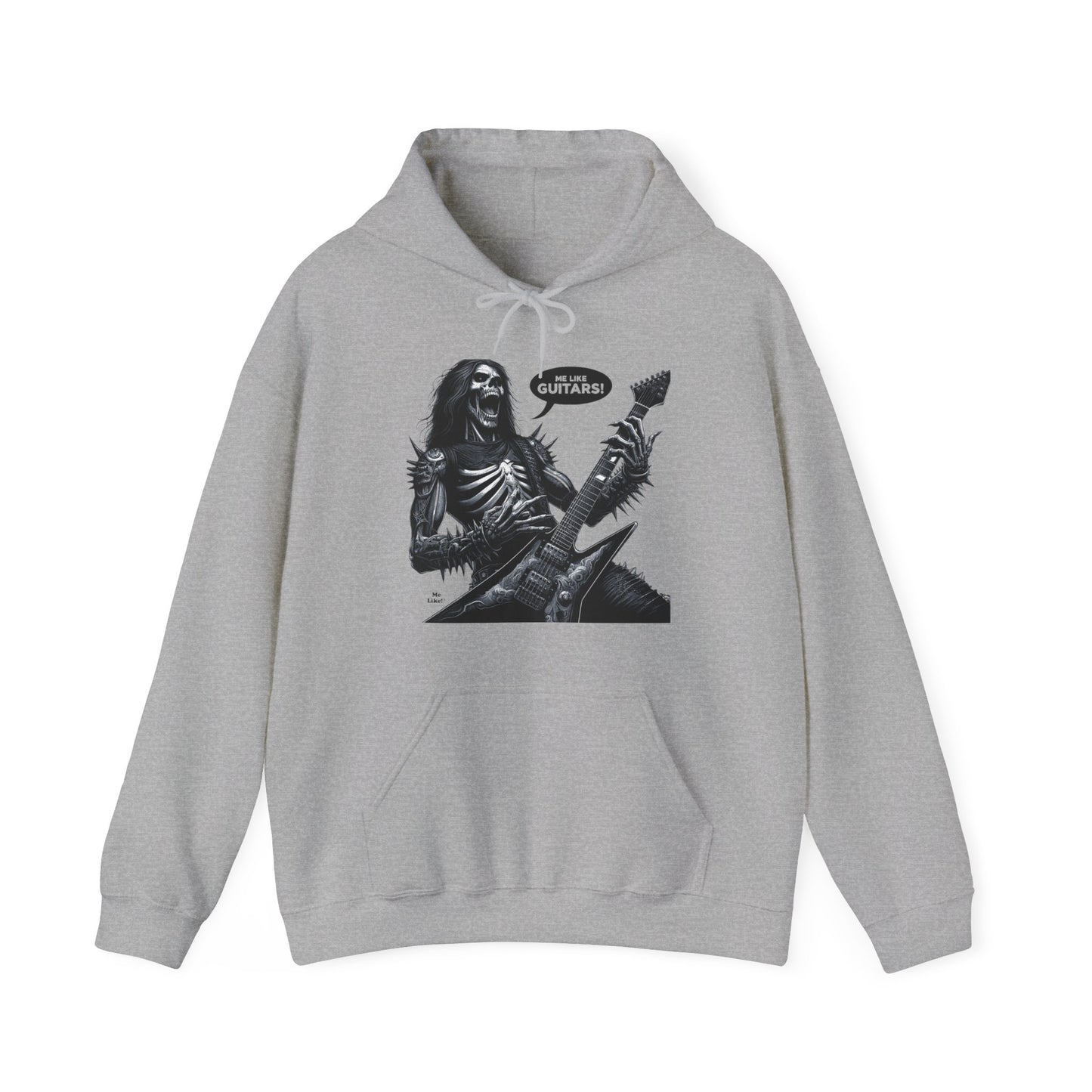 Me Like Guitars! - Unisex Hooded Sweatshirt - Heavy Metal #4