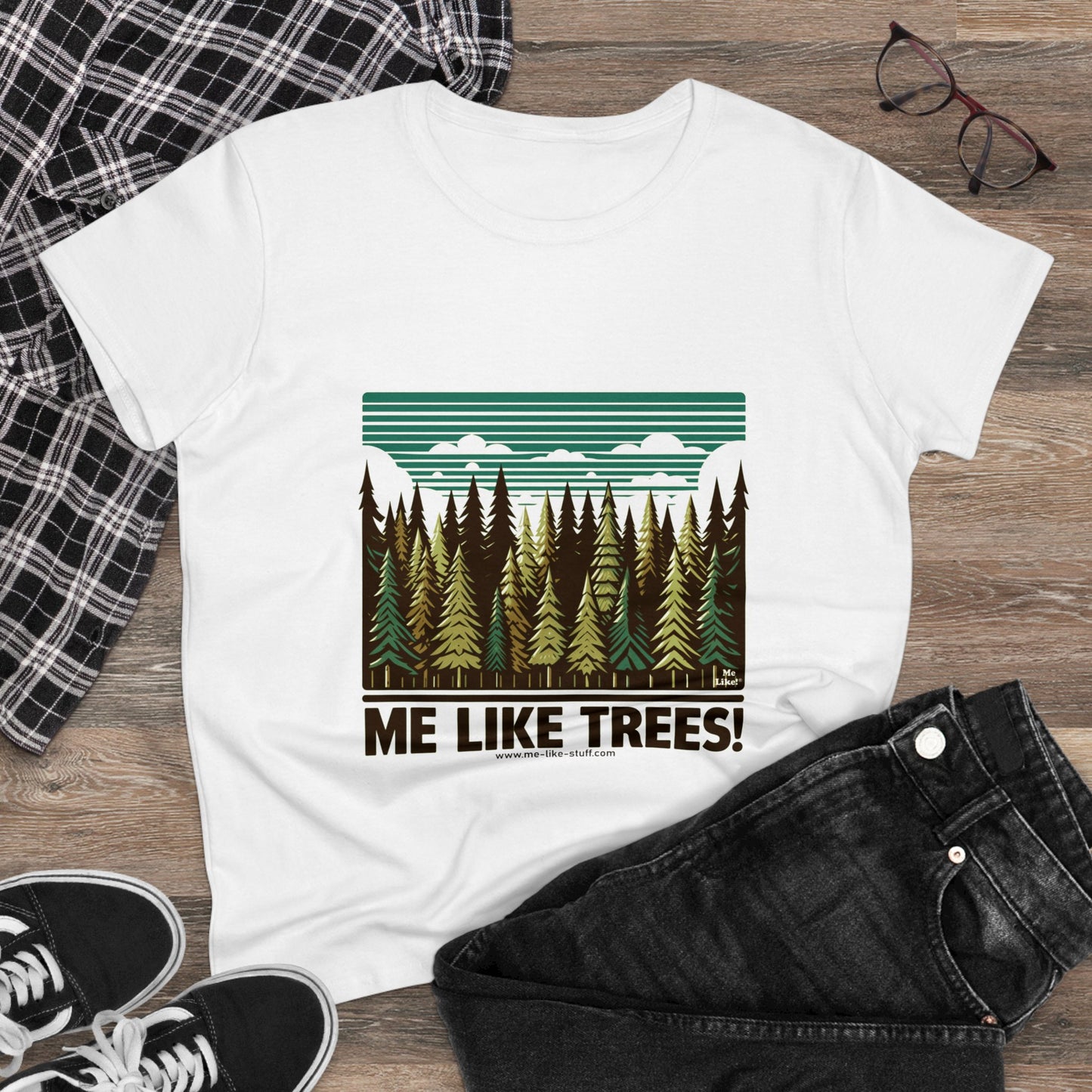 Women's Heavy Cotton Tee - Me Like Trees! (#5)