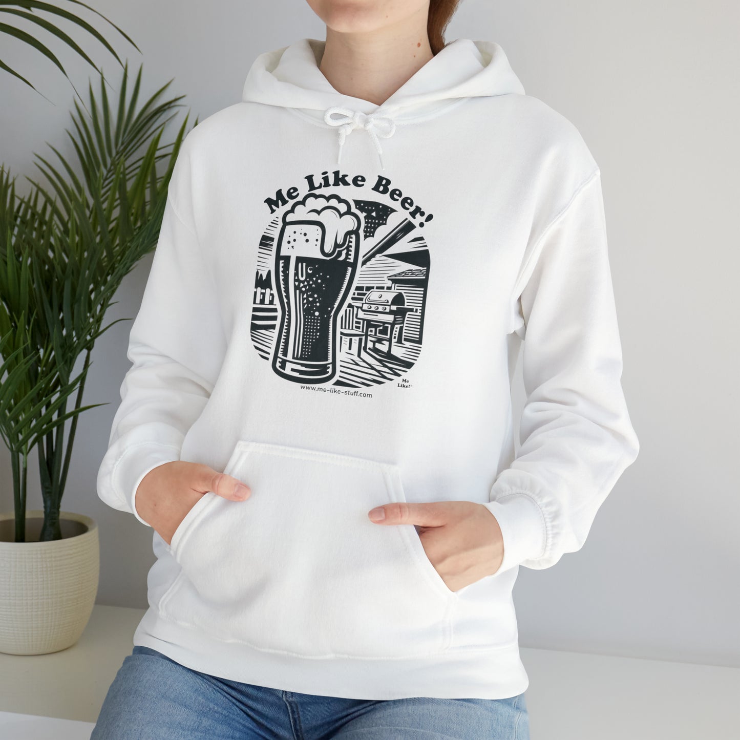 Unisex Heavy Blend™ Hooded Sweatshirt - Me Like Beer! (#1)