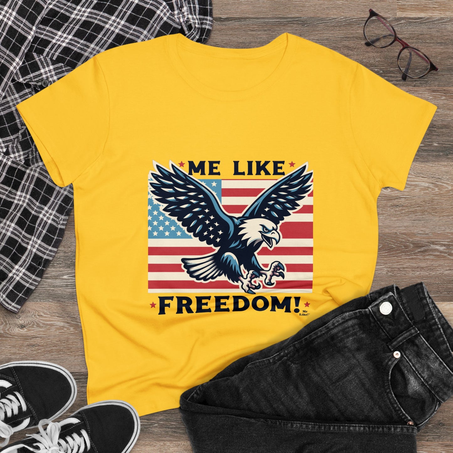 Me Like Freedom! - Women's Heavy Cotton Tee - (Freedom #2)