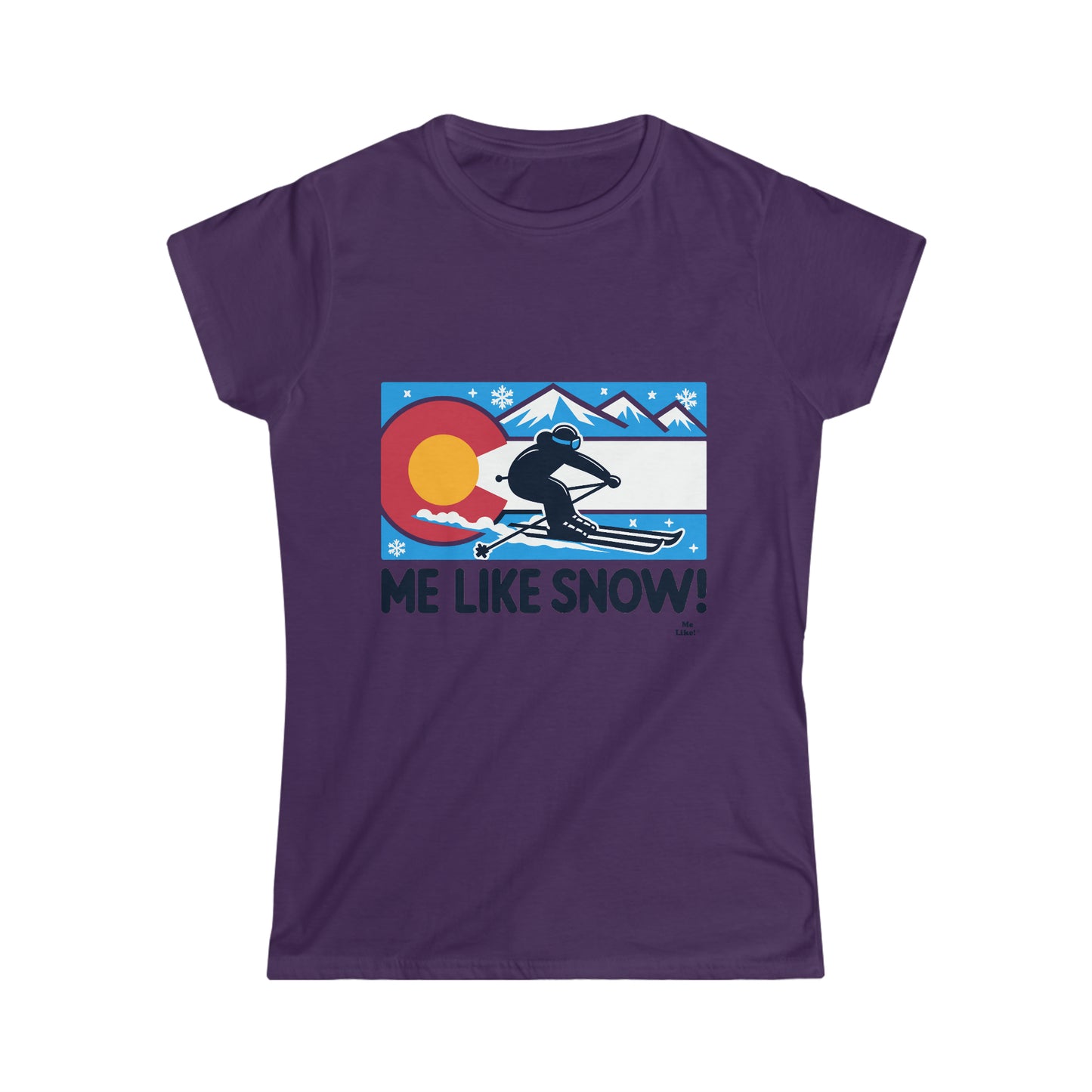 Me Like Snow! - Women's Softstyle Tee - (Colorado #1)