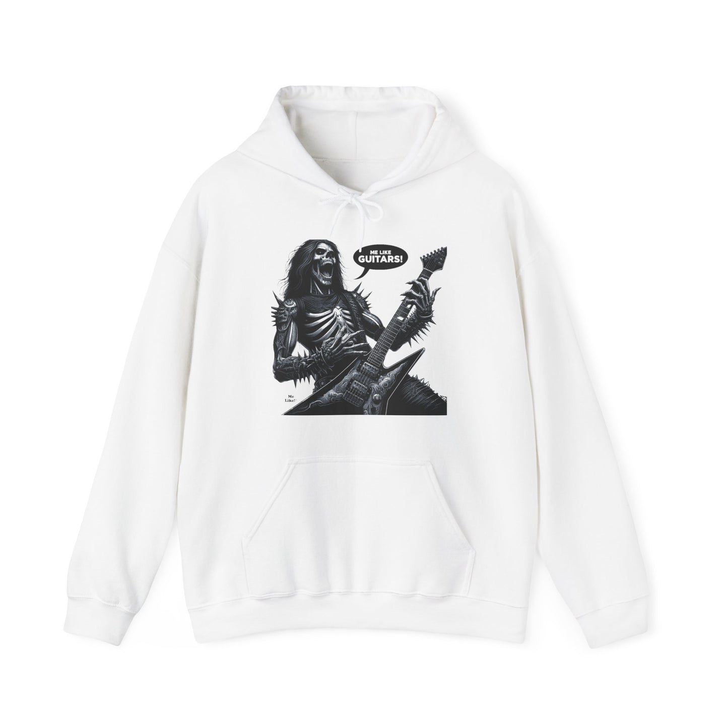 Me Like Guitars! - Unisex Hooded Sweatshirt - Heavy Metal #4