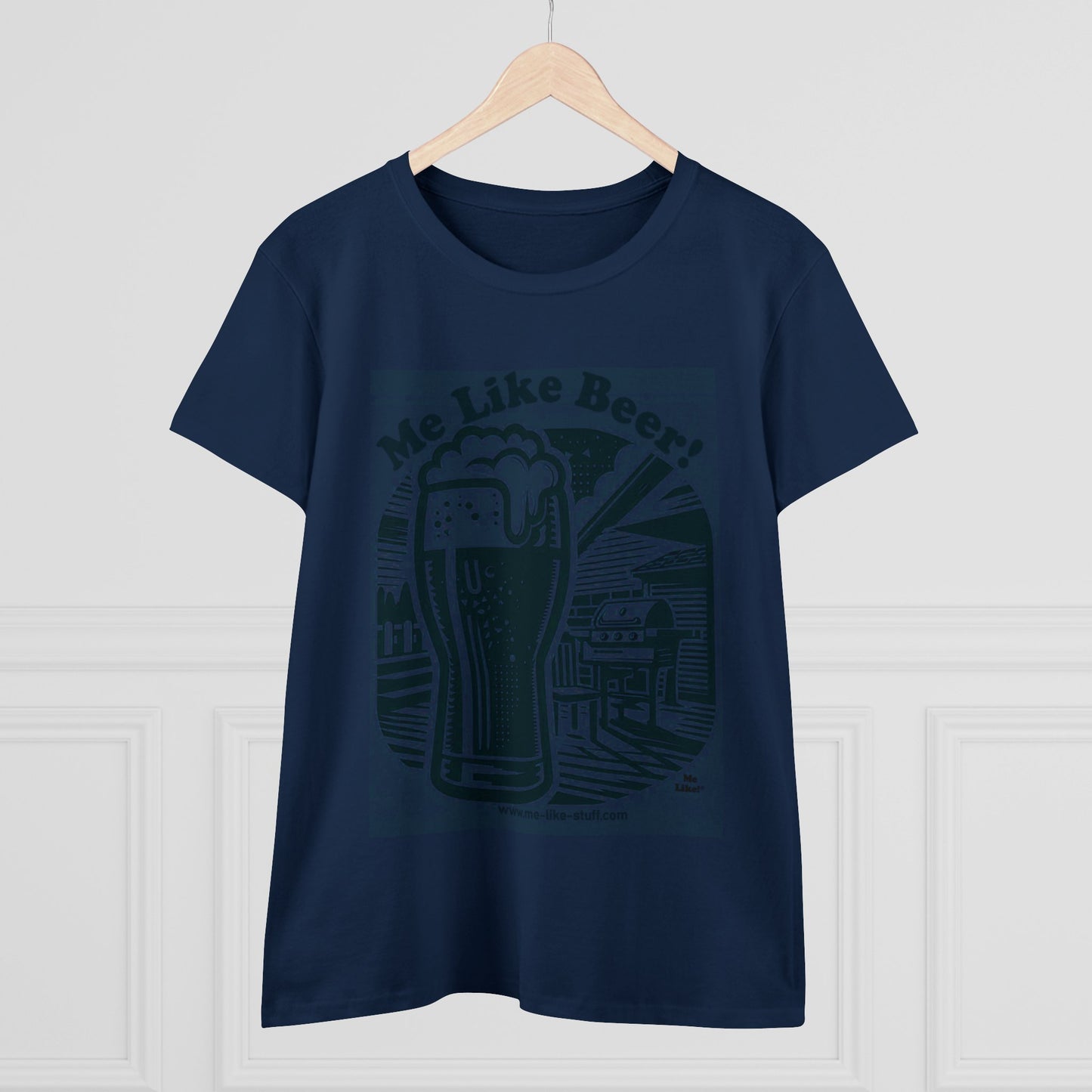 Women's Heavy Cotton Tee - Me Like Beer! (#1)