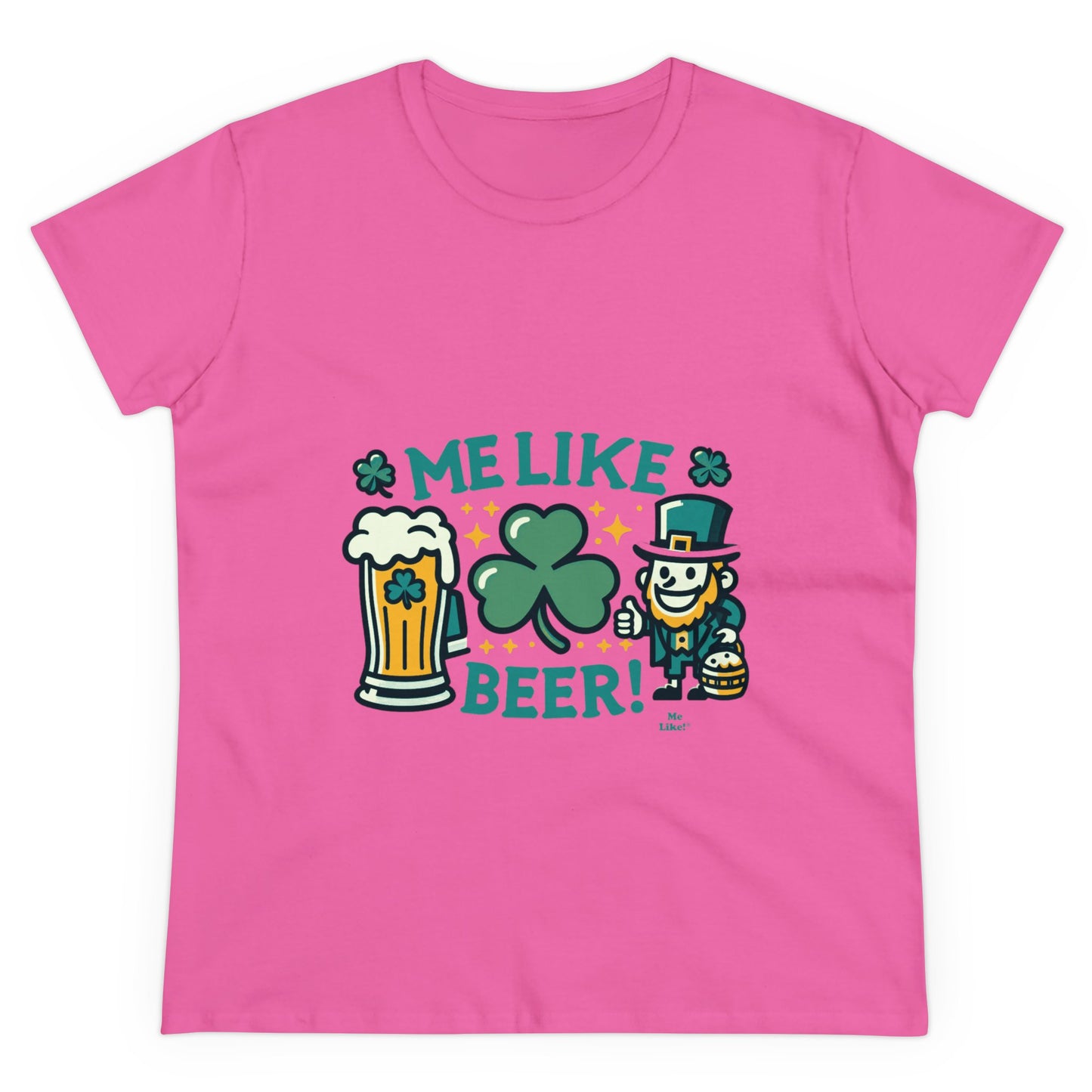 Me Like Beer! - Women's Heavy Cotton Tee - (St. Patrick's Day #1)