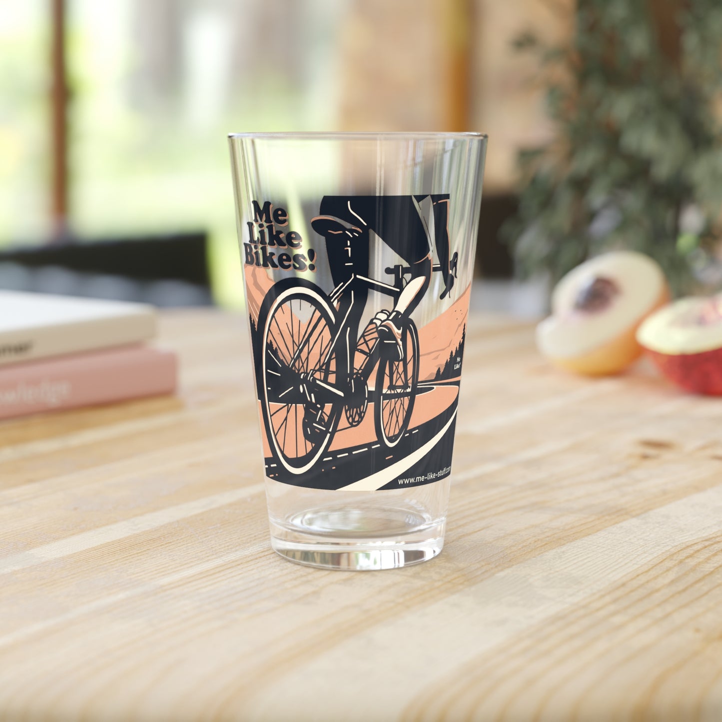 Pint Glass, 16oz - Me Like Bikes! (RB #1)