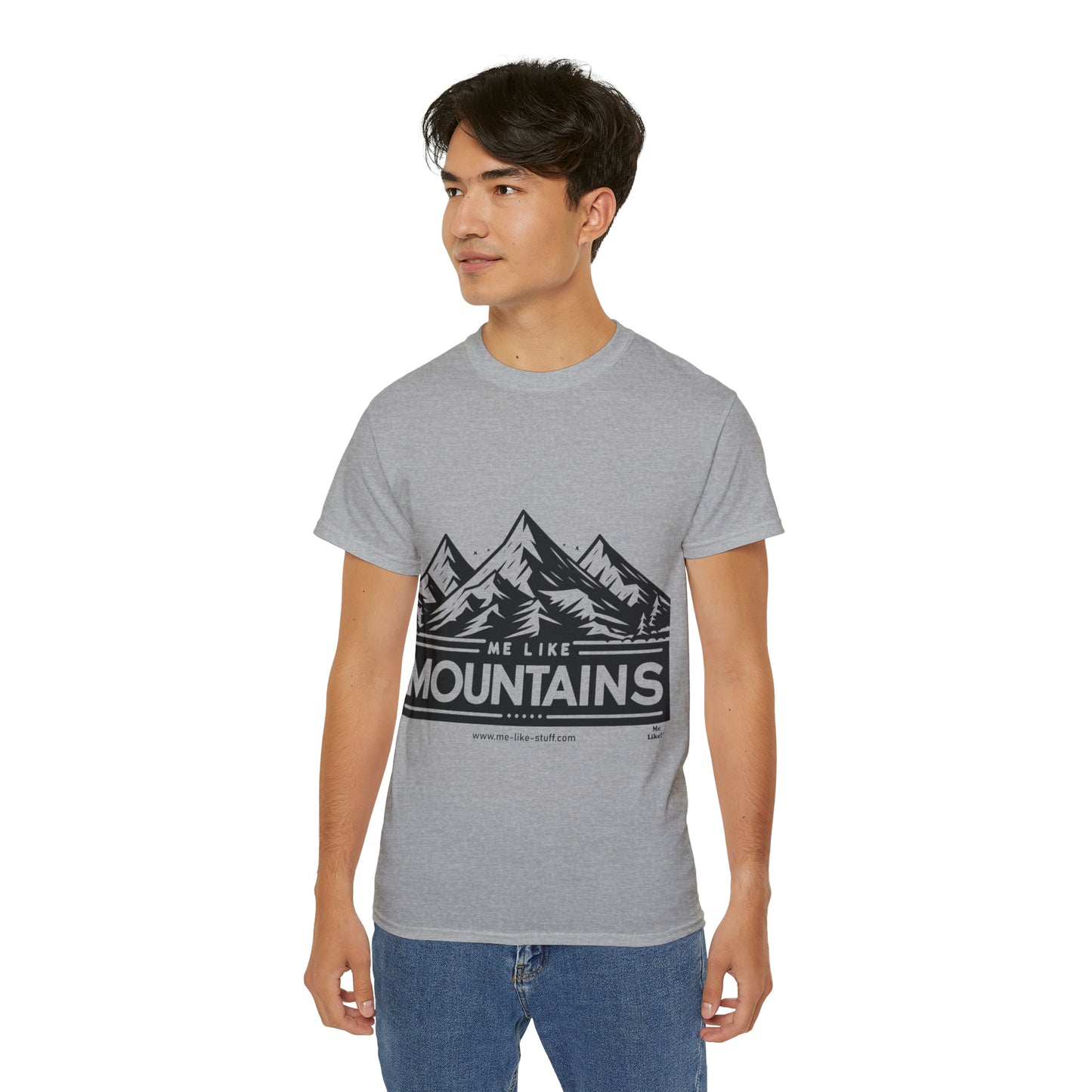 Unisex Ultra Cotton Tee - Me Like Mountains! (#1)