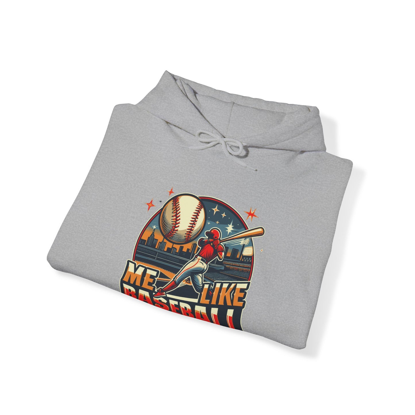 Me Like Baseball! - Unisex Heavy Blend™ Hooded Sweatshirt - (Baseball #1)