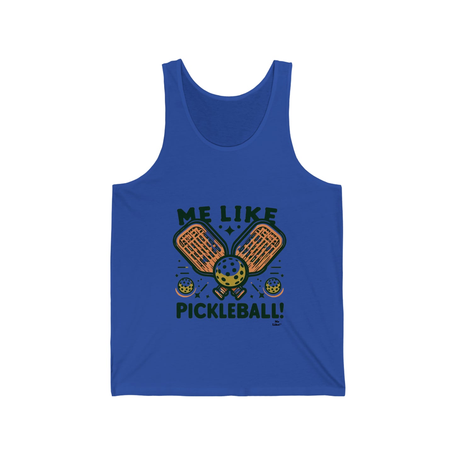 Me Like Pickleball! - Unisex Jersey Tank - (Pickleball #1)