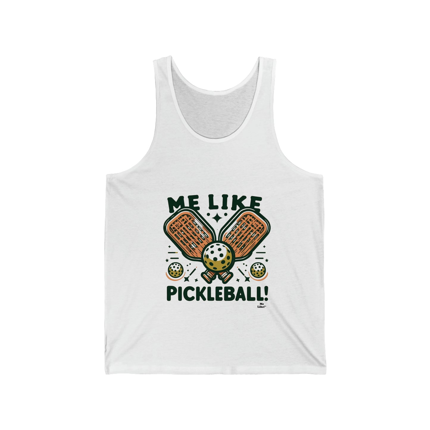 Me Like Pickleball! - Unisex Jersey Tank - (Pickleball #1)