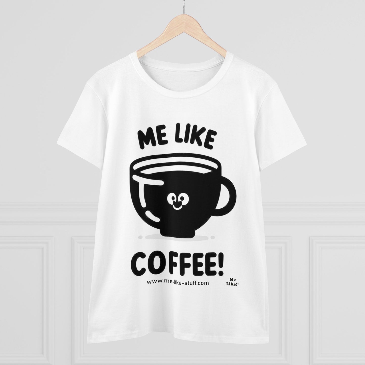 Women's Heavy Cotton Tee - Me Like Coffee! (#1)