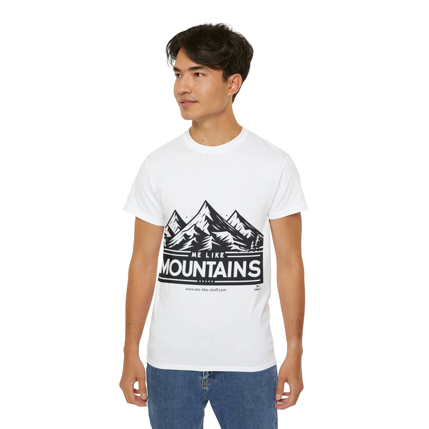 Unisex Ultra Cotton Tee - Me Like Mountains! (#1)