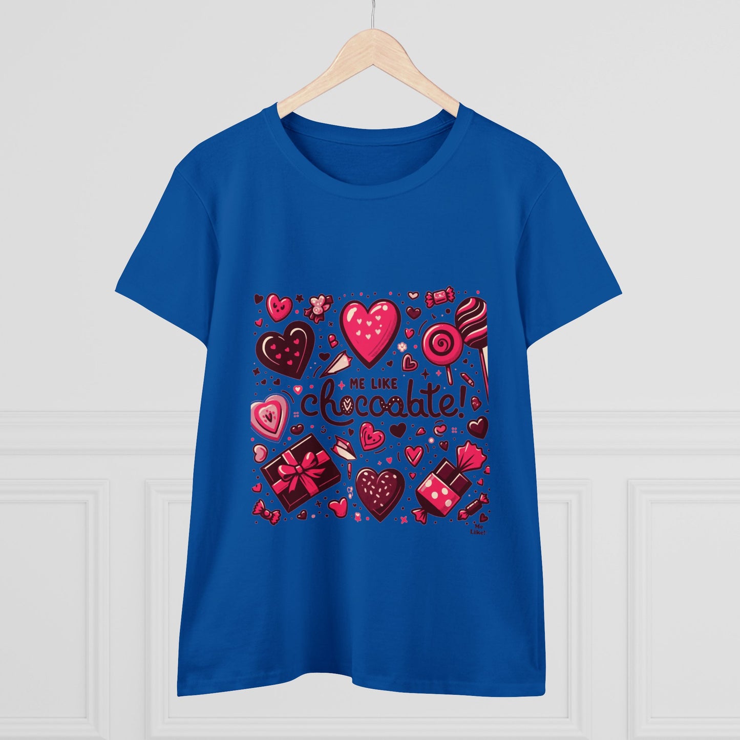 Me Like Chocolate! - Women's Heavy Cotton Tee - (Chocolate #1)