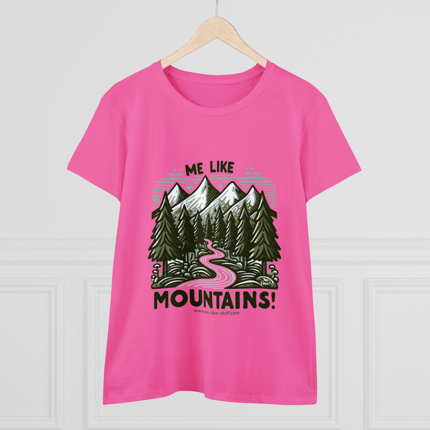 Me Like Mountains! - Women's Heavy Cotton Tee - (#4)