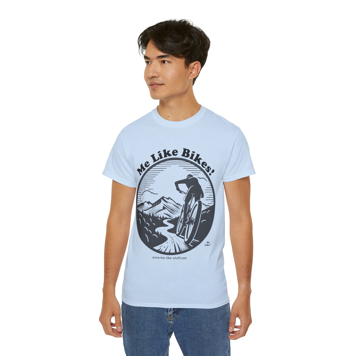Unisex Ultra Cotton Tee - Me Like Bikes! (MB #1)