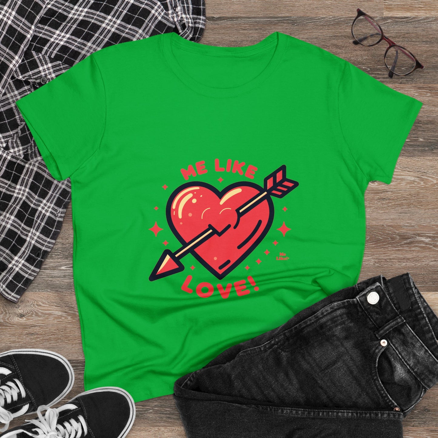 Me Like Love! - Women's Heavy Cotton Tee - (Love #1)