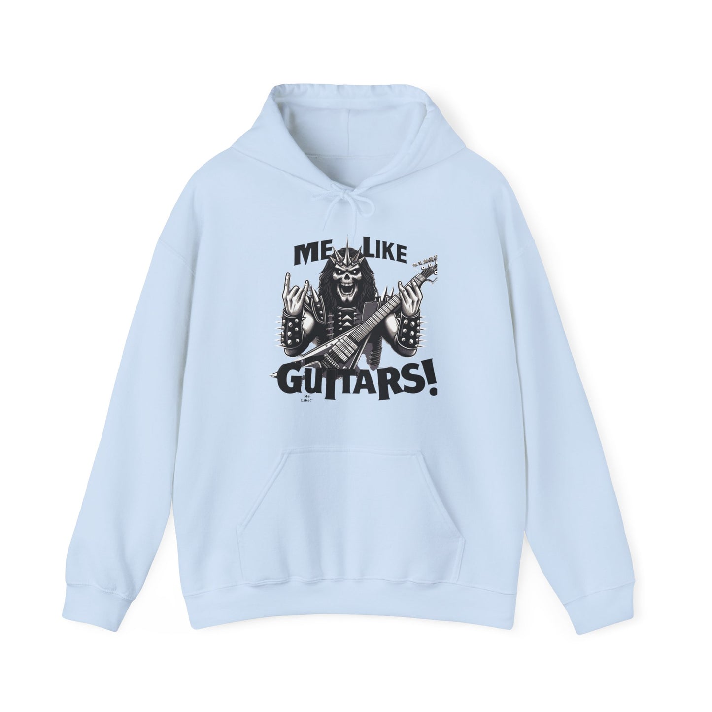 Me Like Guitars! - Unisex Hooded Sweatshirt - Heavy Metal #1