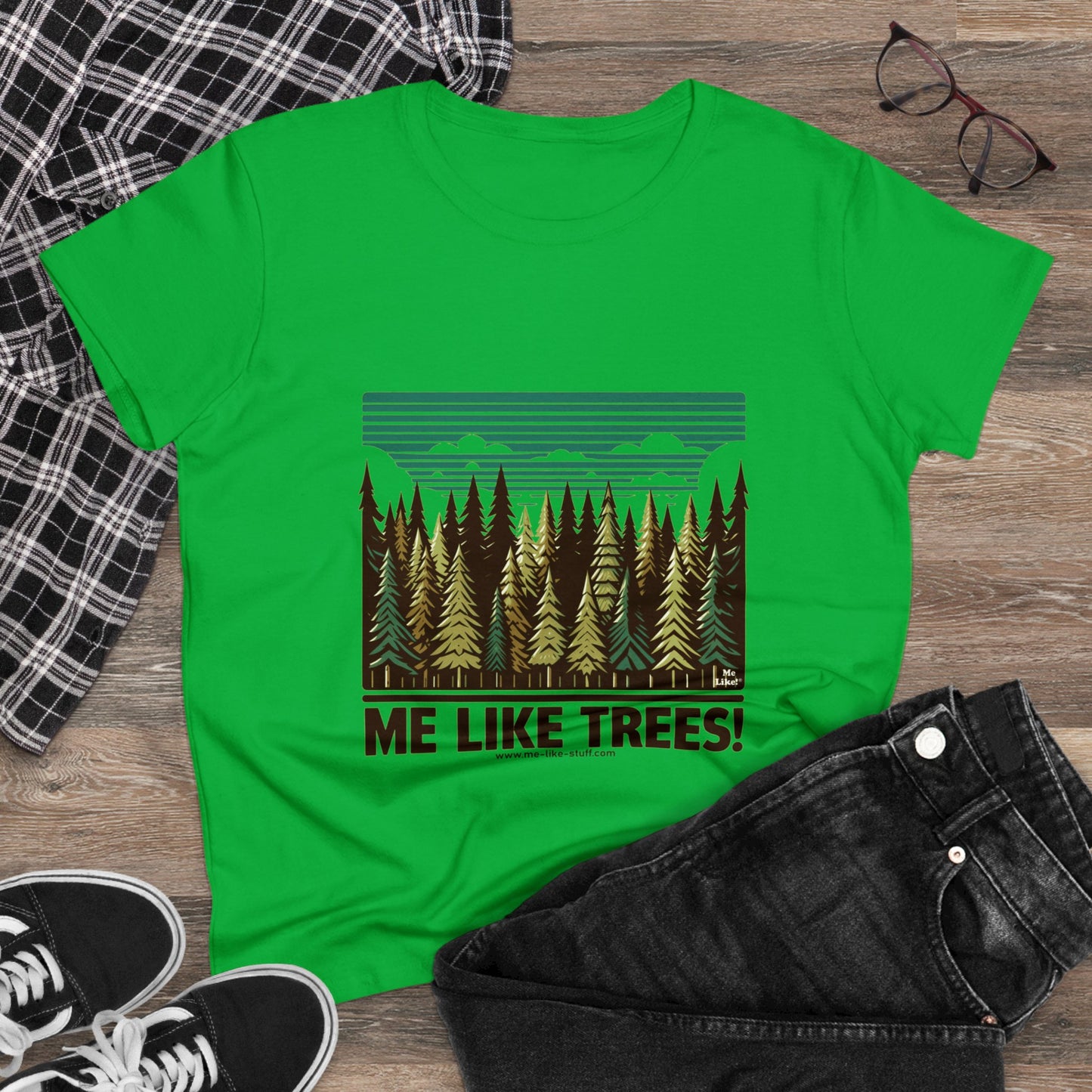 Women's Heavy Cotton Tee - Me Like Trees! (#5)