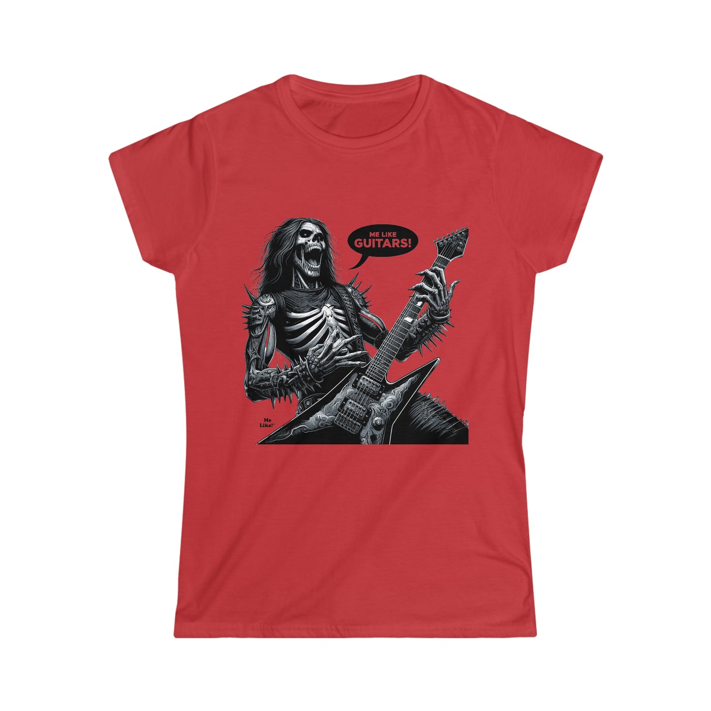 Me Like Guitars! - Women's Softstyle Tee - Heavy Metal #4