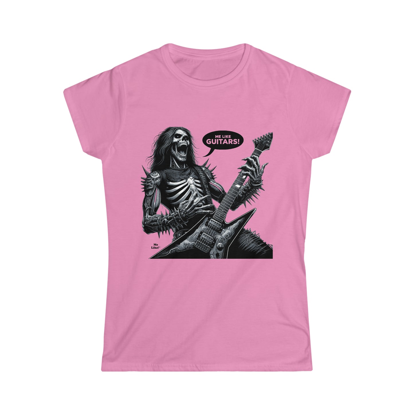 Me Like Guitars! - Women's Softstyle Tee - Heavy Metal #4