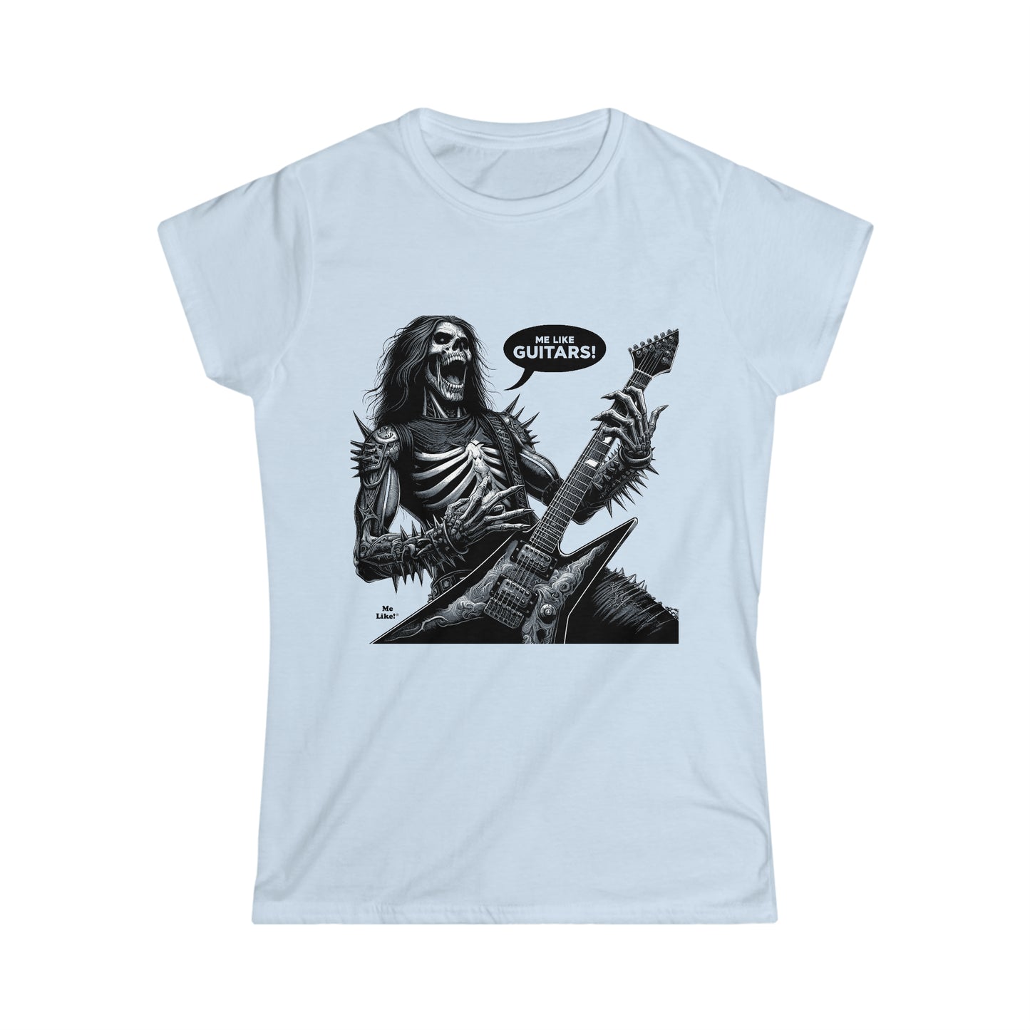 Me Like Guitars! - Women's Softstyle Tee - Heavy Metal #4