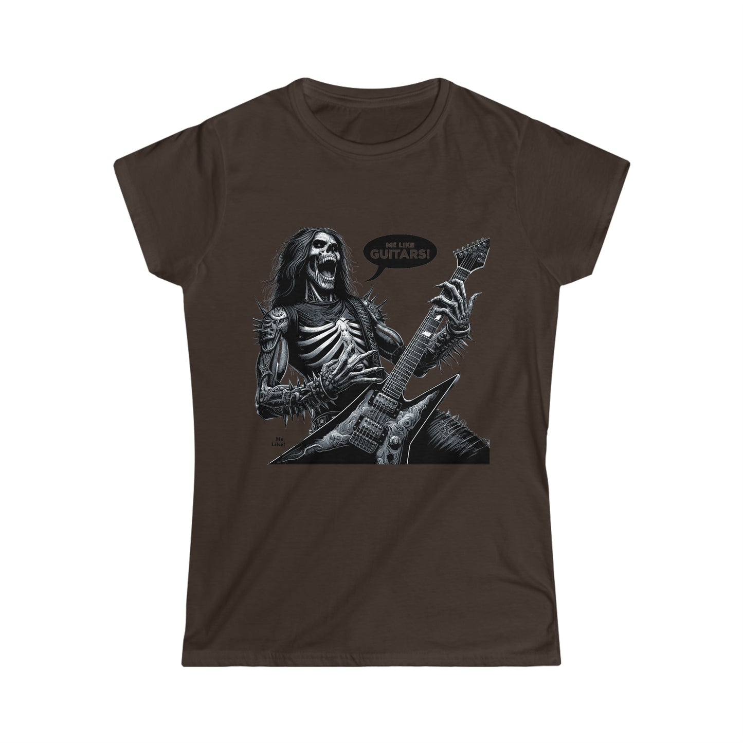 Me Like Guitars! - Women's Softstyle Tee - Heavy Metal #4