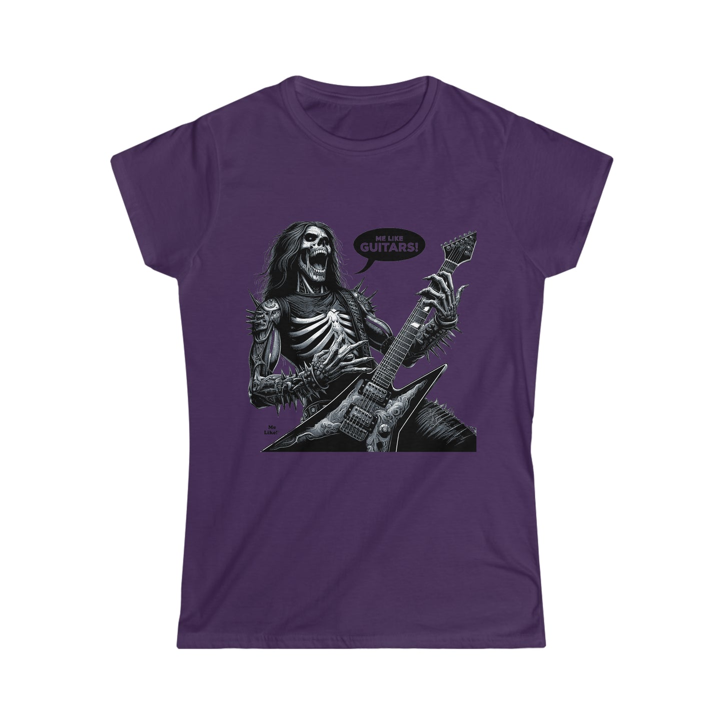 Me Like Guitars! - Women's Softstyle Tee - Heavy Metal #4