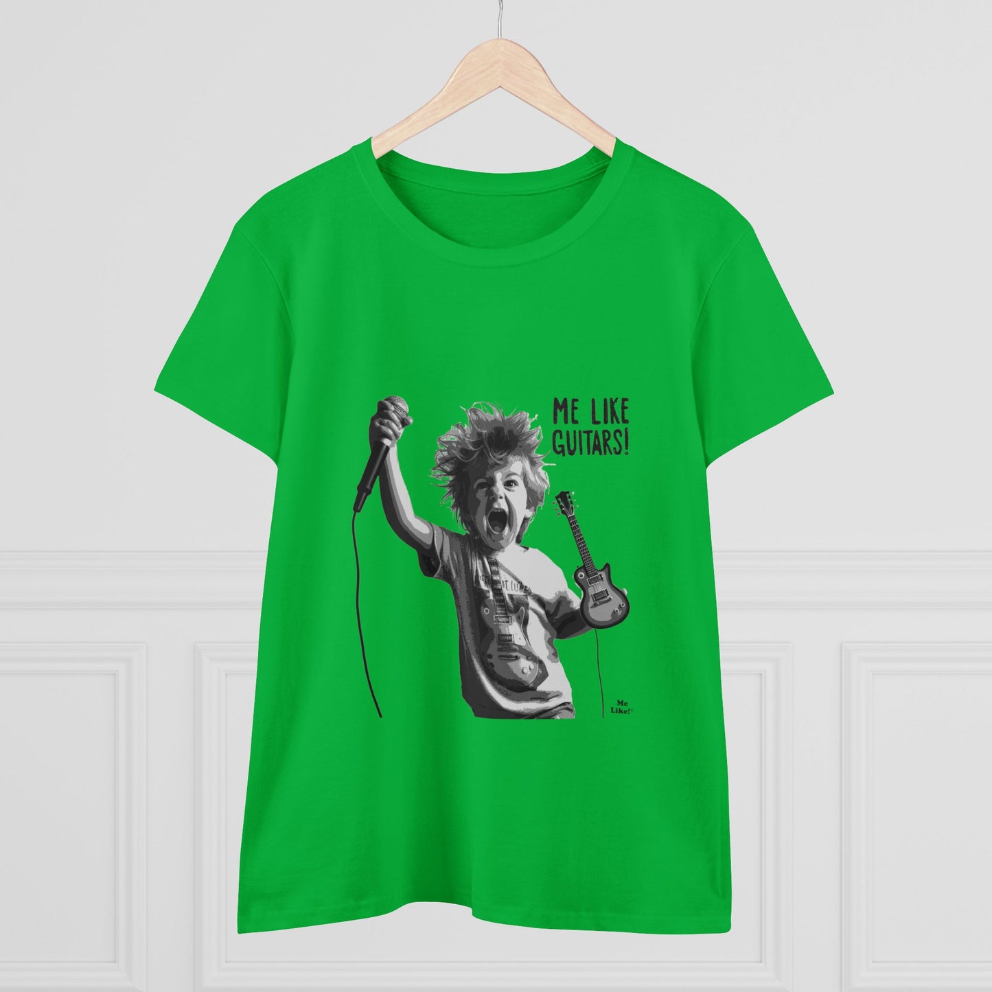 Me Like Guitars! - Women's Cotton Tee - Punk #2