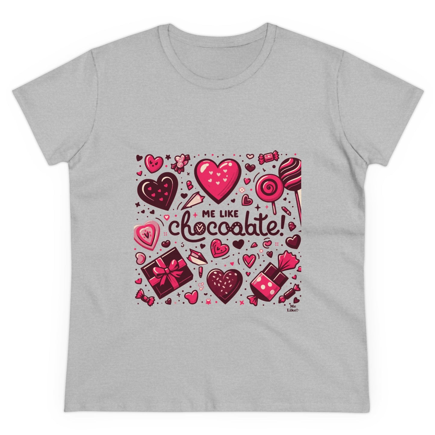 Me Like Chocolate! - Women's Heavy Cotton Tee - (Chocolate #1)