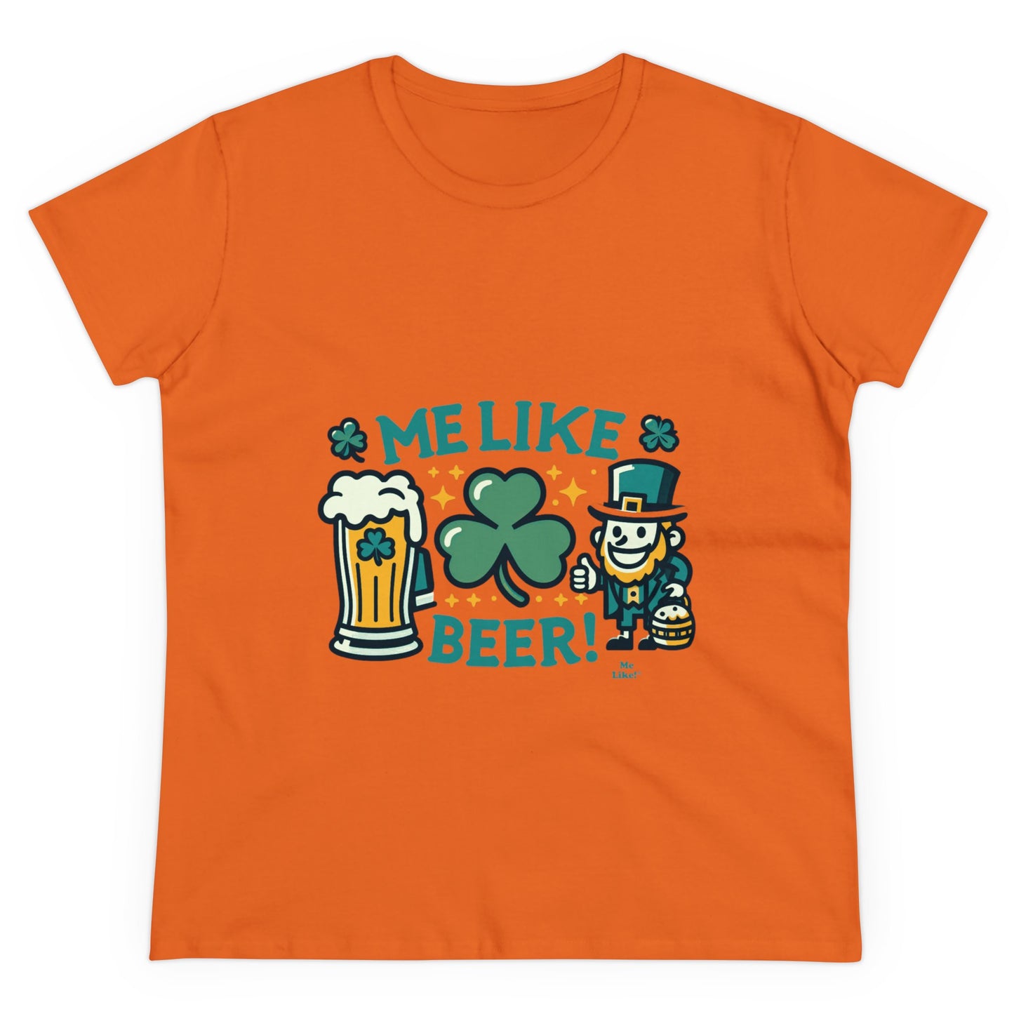 Me Like Beer! - Women's Heavy Cotton Tee - (St. Patrick's Day #1)