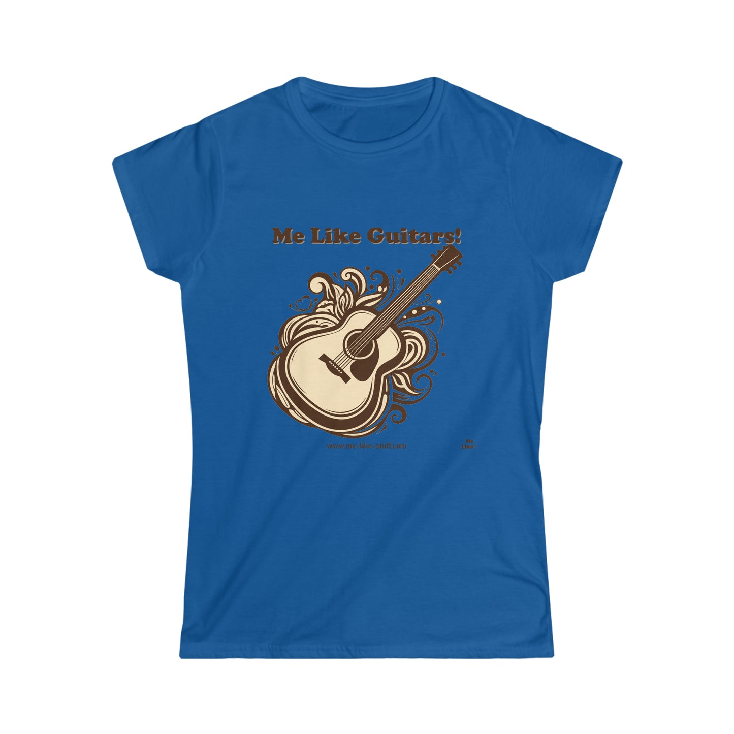 Women's Softstyle Tee - Me Like Guitars! (Acoustic #1)