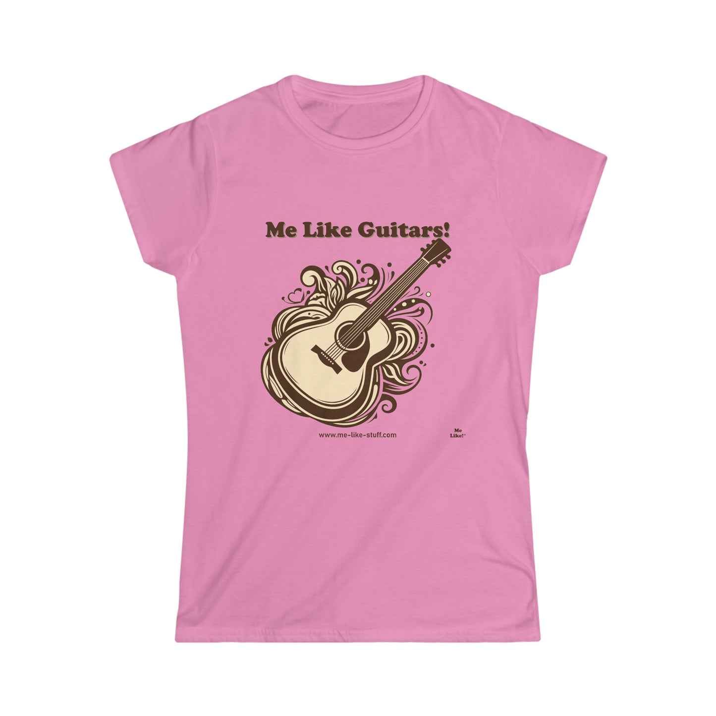 Women's Softstyle Tee - Me Like Guitars! (Acoustic #1)