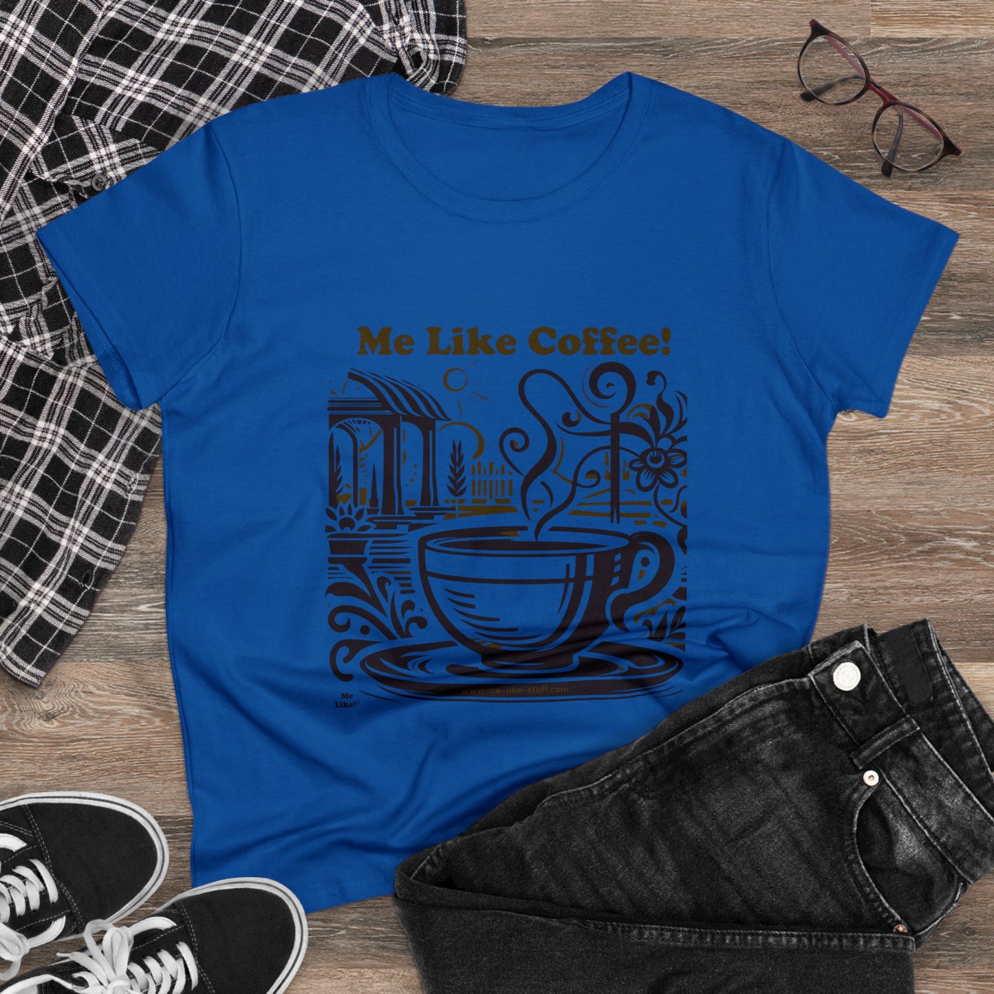 Women's Heavy Cotton Tee - Me Like Coffee! (#3)