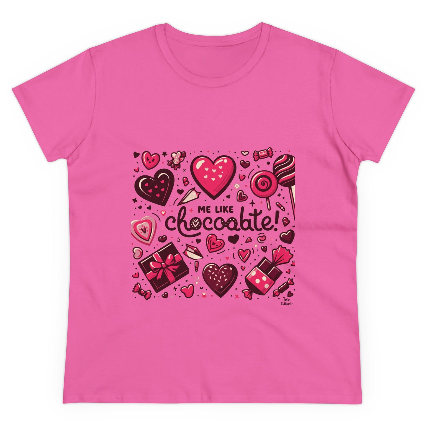 Me Like Chocolate! - Women's Heavy Cotton Tee - (Chocolate #1)