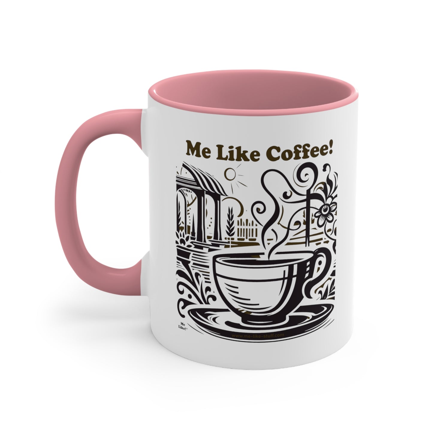 Accent Coffee Mug, 11oz - Me Like Coffee! (#3)