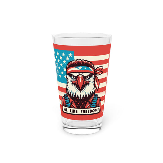 Me Like Freedom! - Pint Glass, 16oz - (Freedom #3)