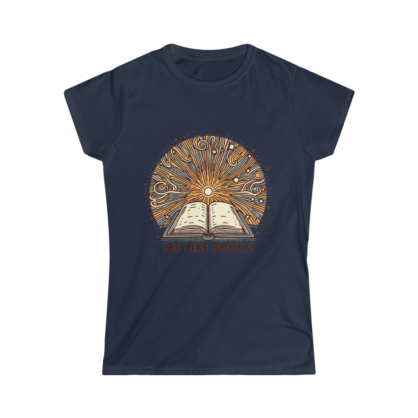 Me Like Books! - Women's Softstyle Tee -  (Books #2)