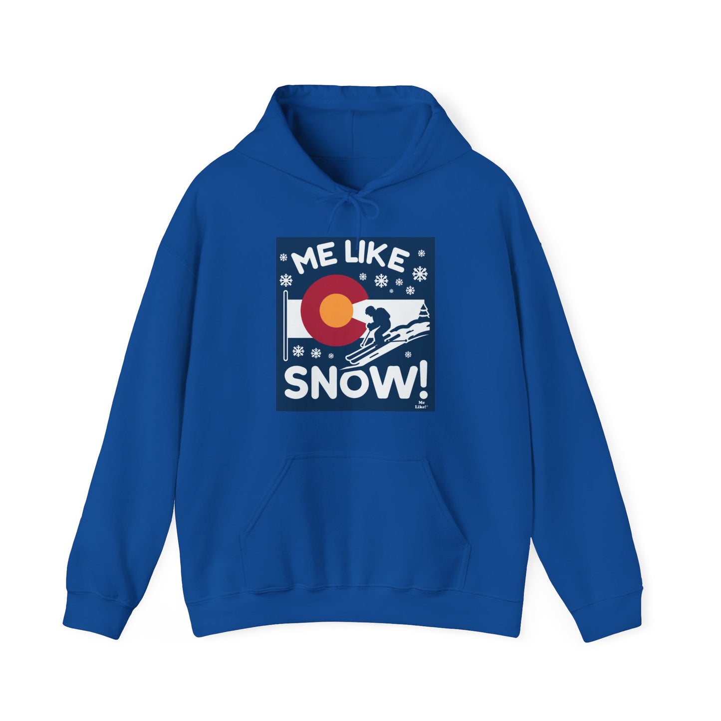 Me Like Snow! - Unisex Heavy Blend™ Hooded Sweatshirt - (Ski Colorado #2)