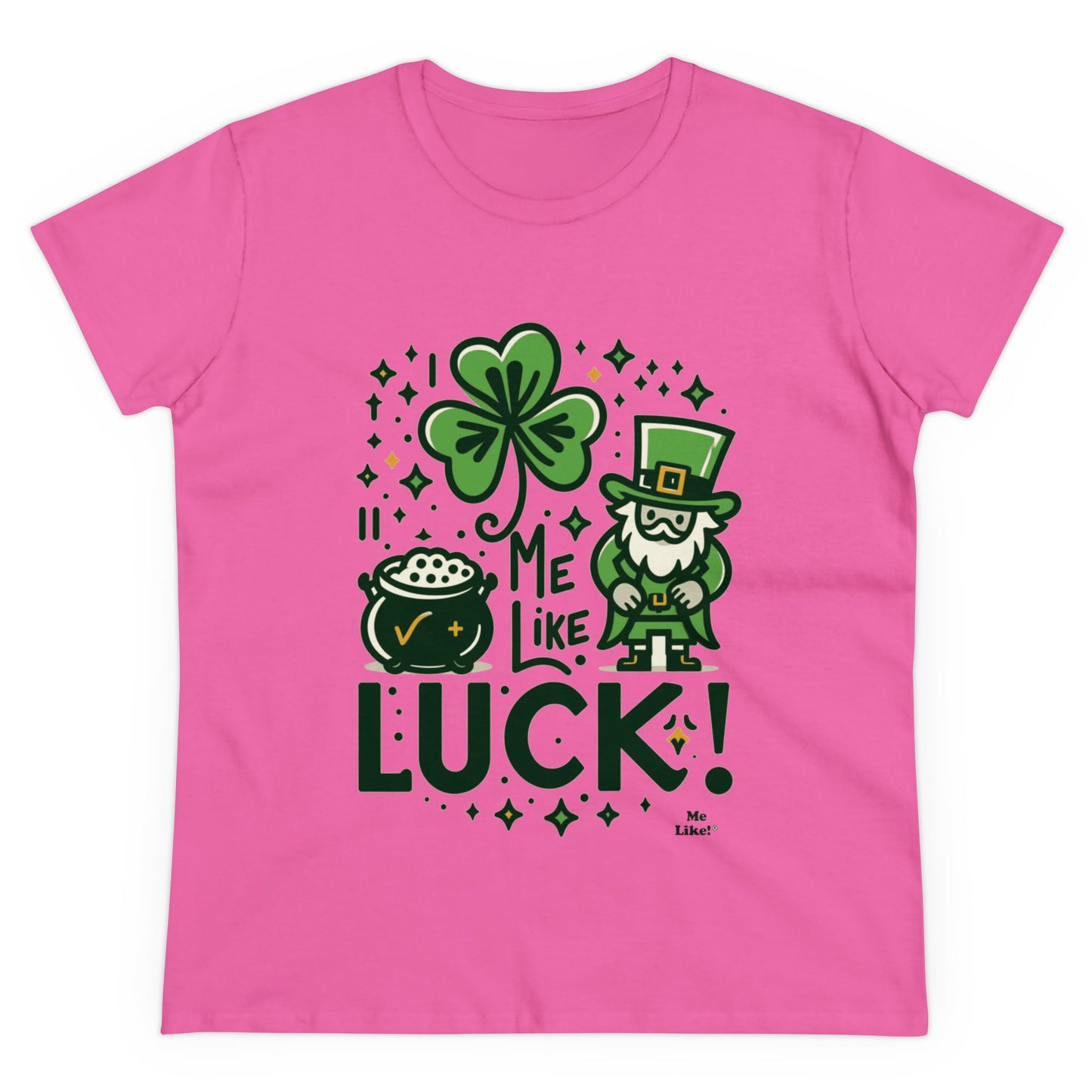 Me Like Luck! - Women's Heavy Cotton Tee - (St. Patrick's Day #4)