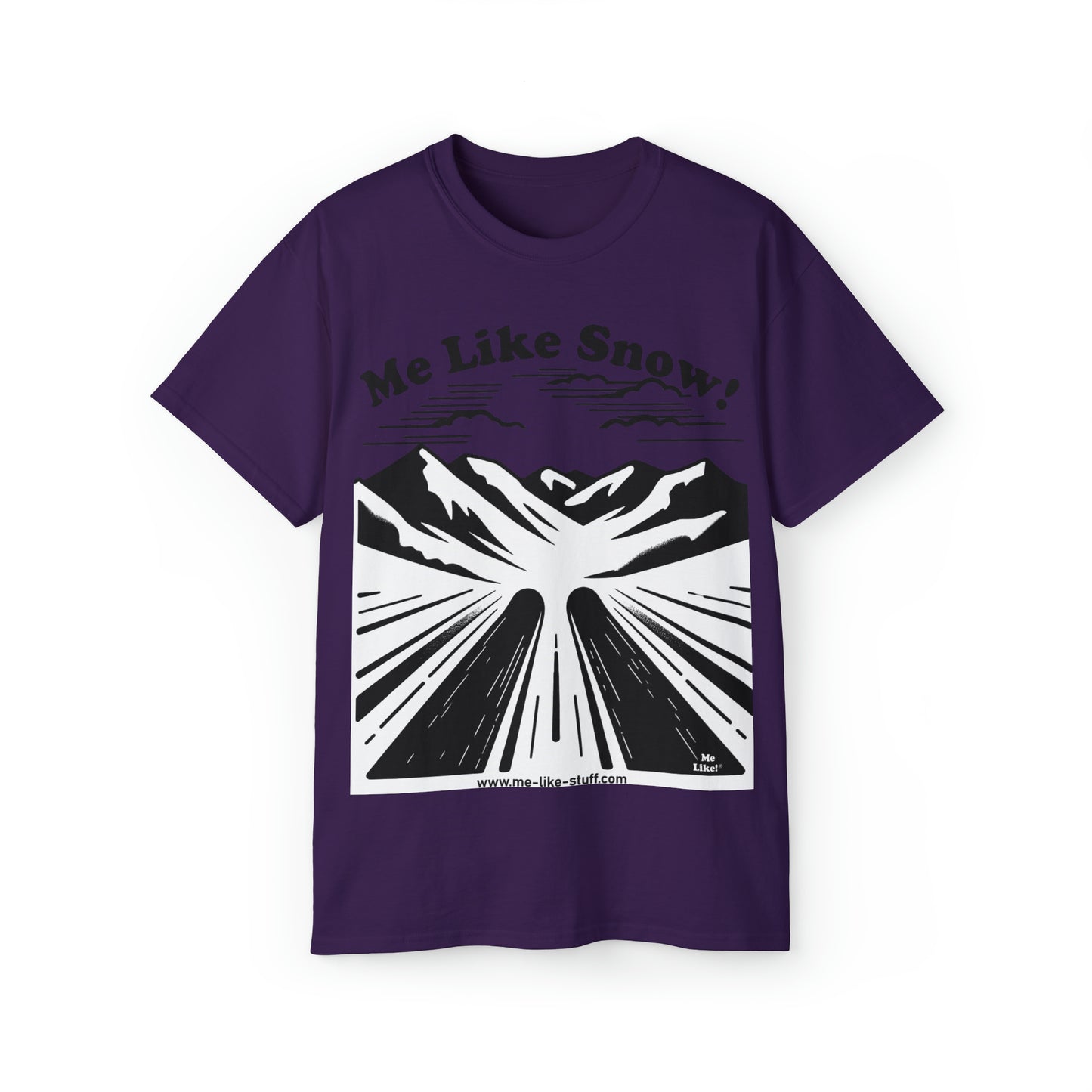 Unisex Ultra Cotton Tee - Me Like Snow! (Ski #1)