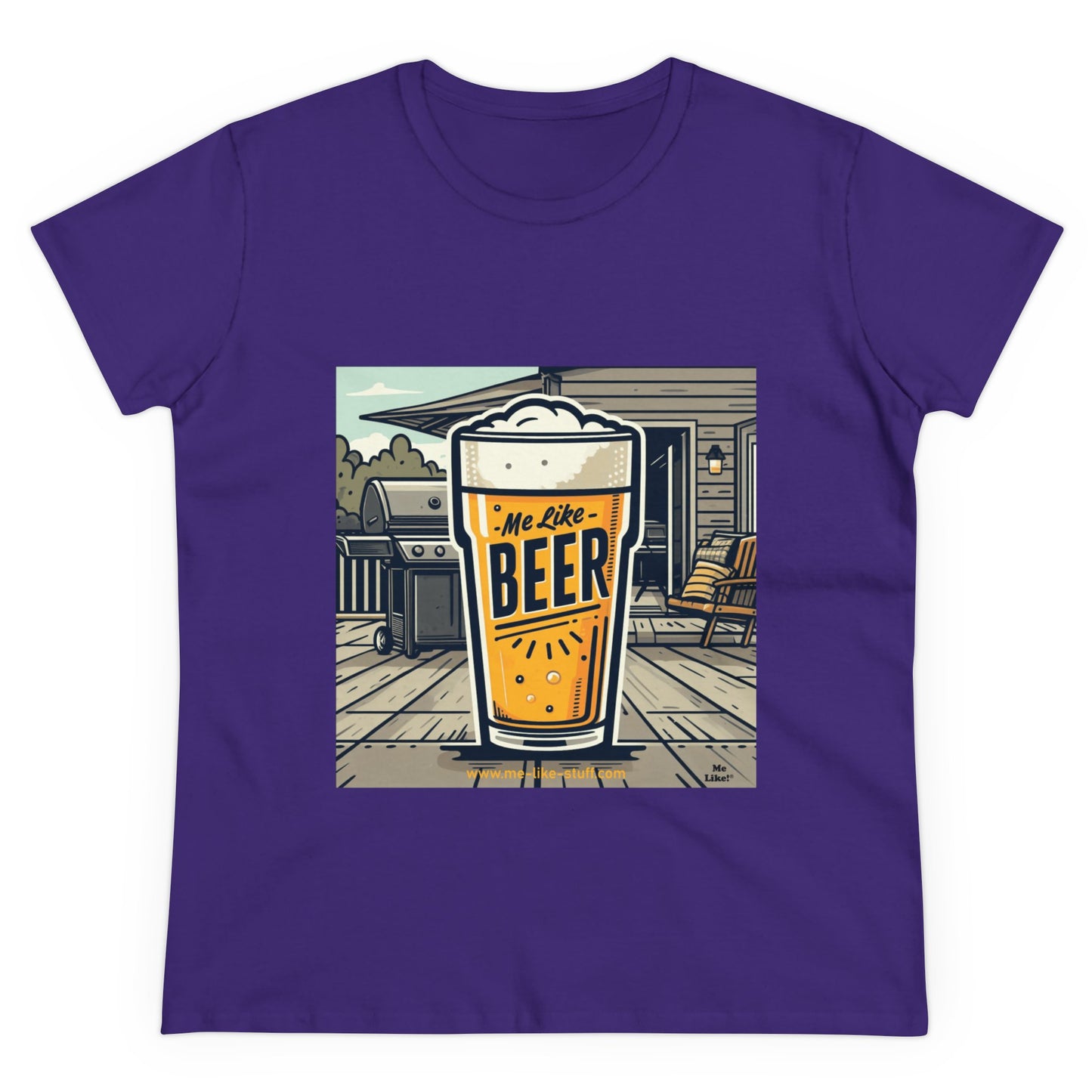 Women's Heavy Cotton Tee - Me Like Beer! (#3)