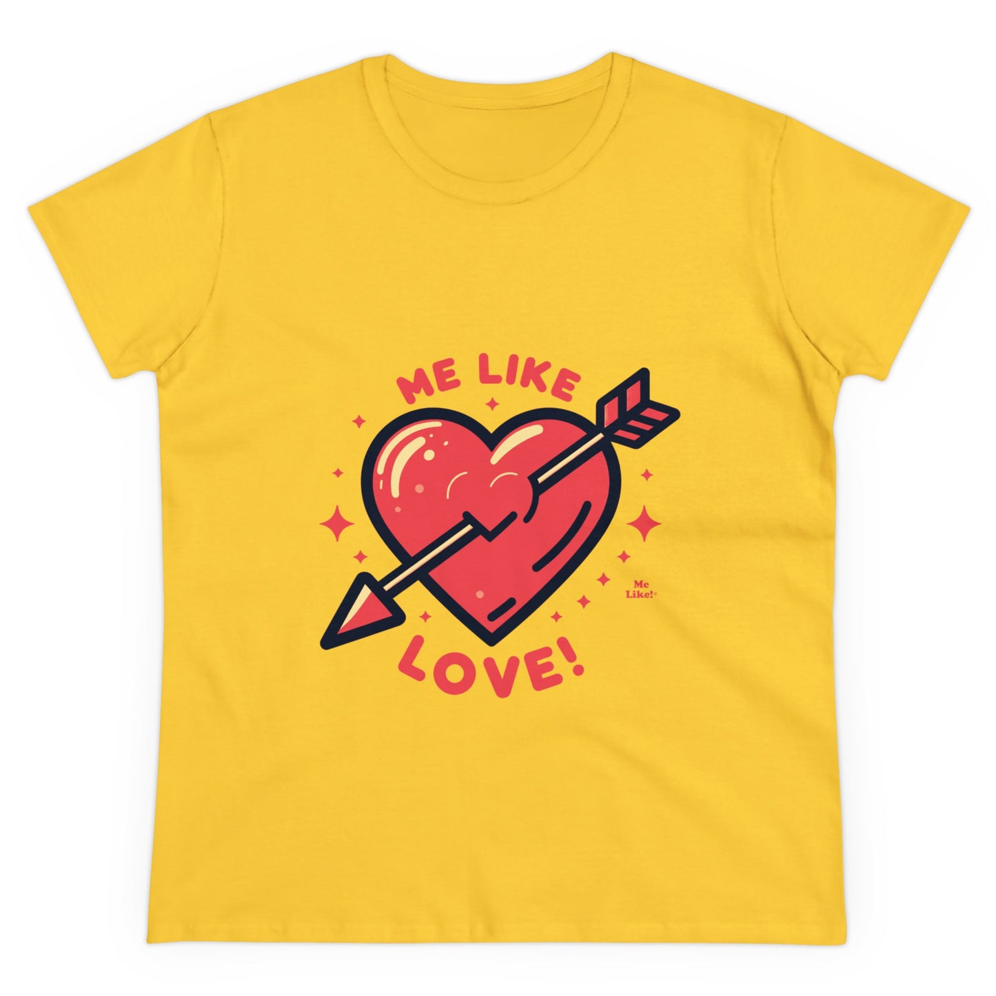 Me Like Love! - Women's Heavy Cotton Tee - (Love #1)