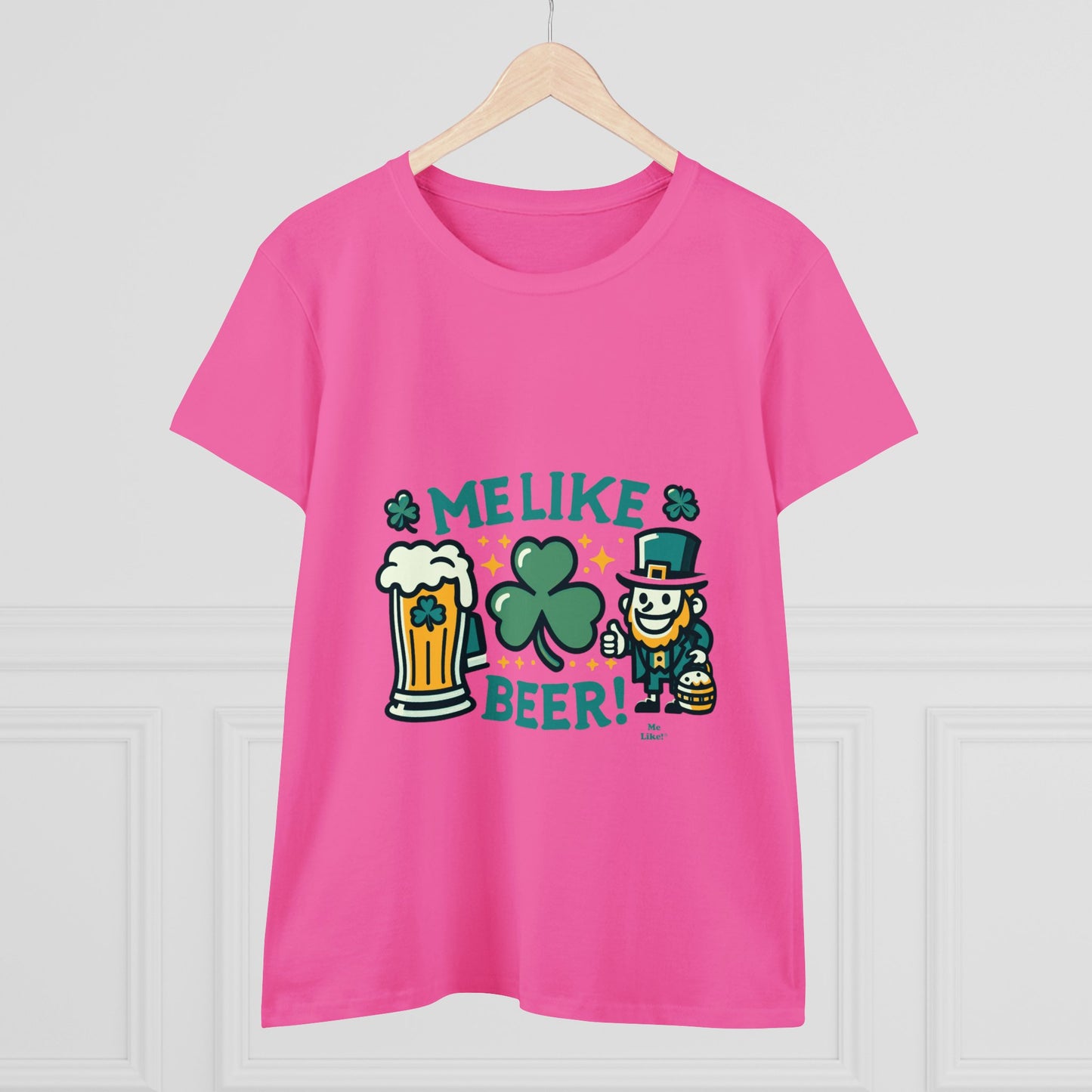 Me Like Beer! - Women's Heavy Cotton Tee - (St. Patrick's Day #1)