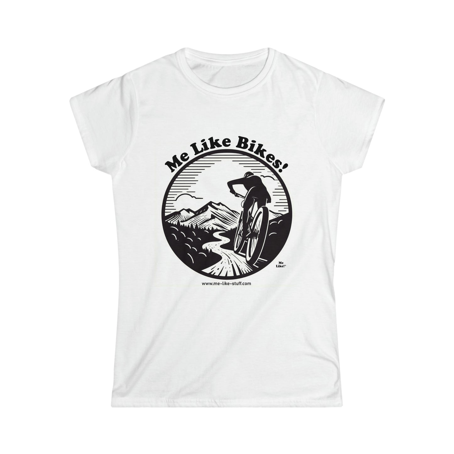 Women's Softstyle Tee - Me Like Bikes! (MB #1)