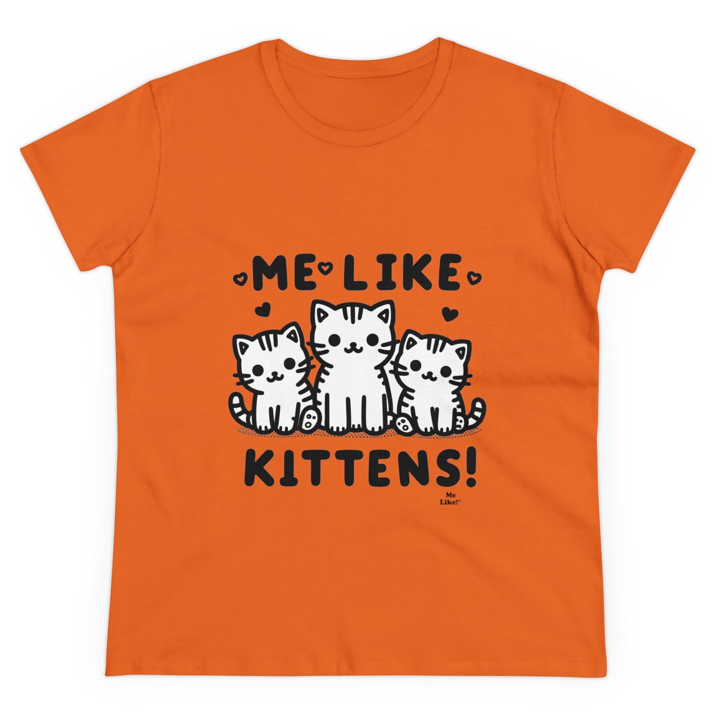 Me Like Kittens! - Women's Heavy Cotton Tee - (#2)