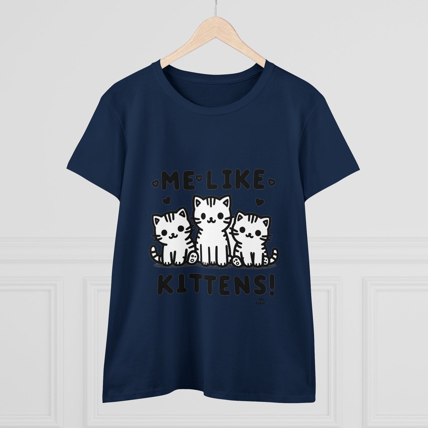 Me Like Kittens! - Women's Heavy Cotton Tee - (#2)