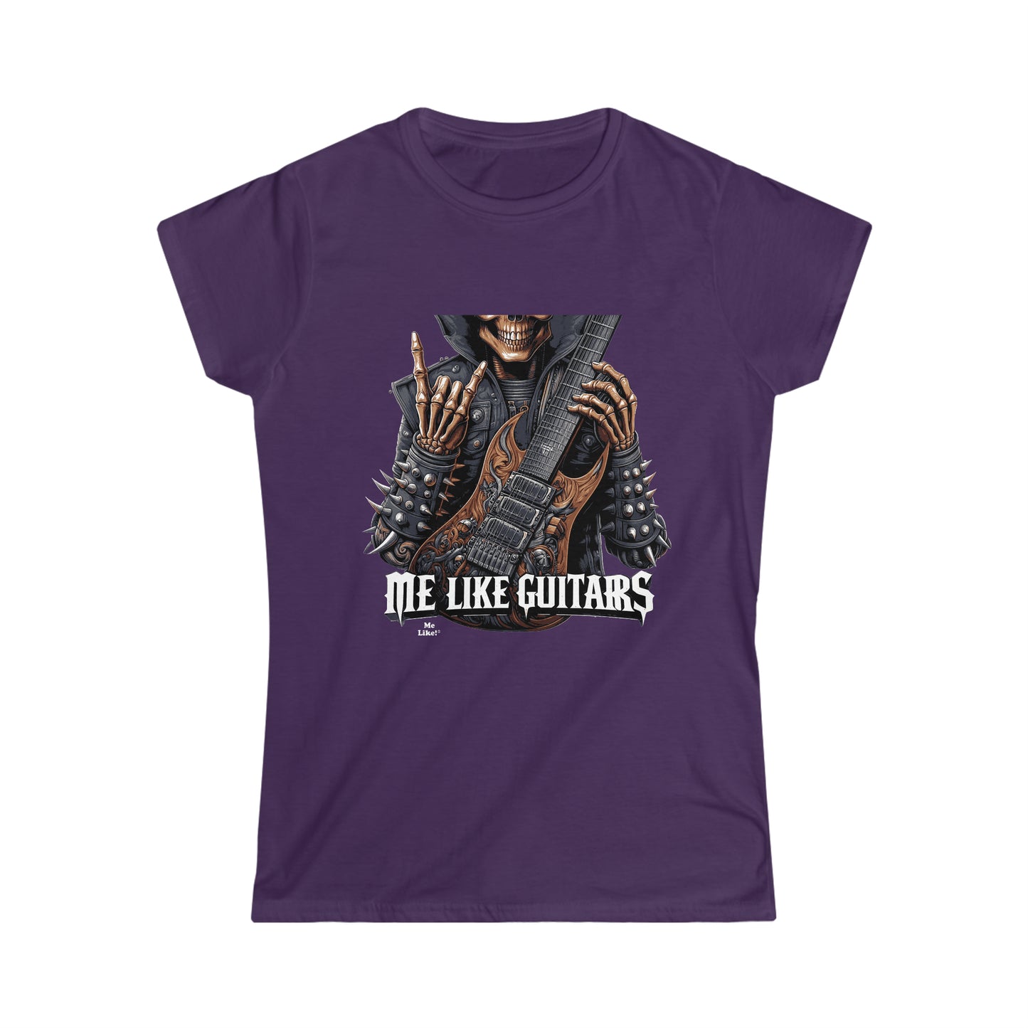 Me Like Guitars! - Women's Softstyle Tee - Heavy Metal #2