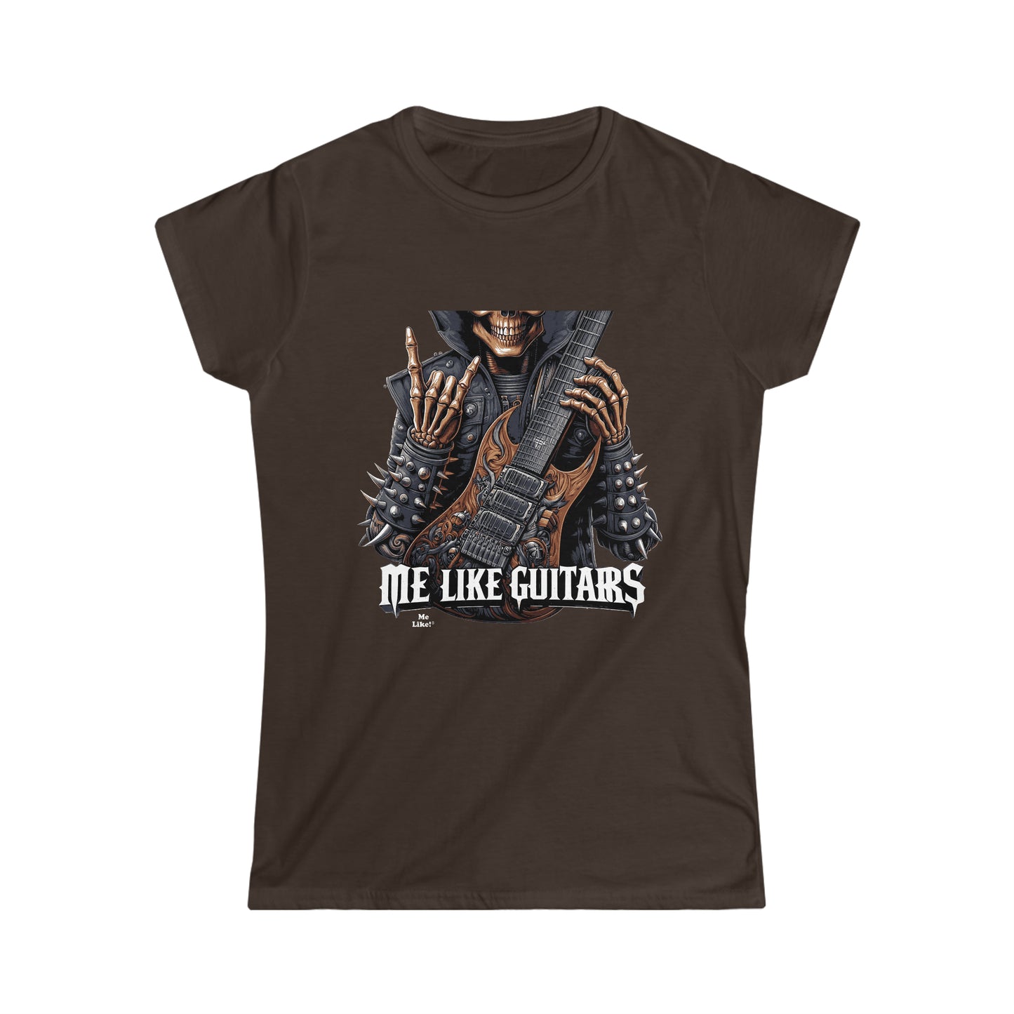 Me Like Guitars! - Women's Softstyle Tee - Heavy Metal #2