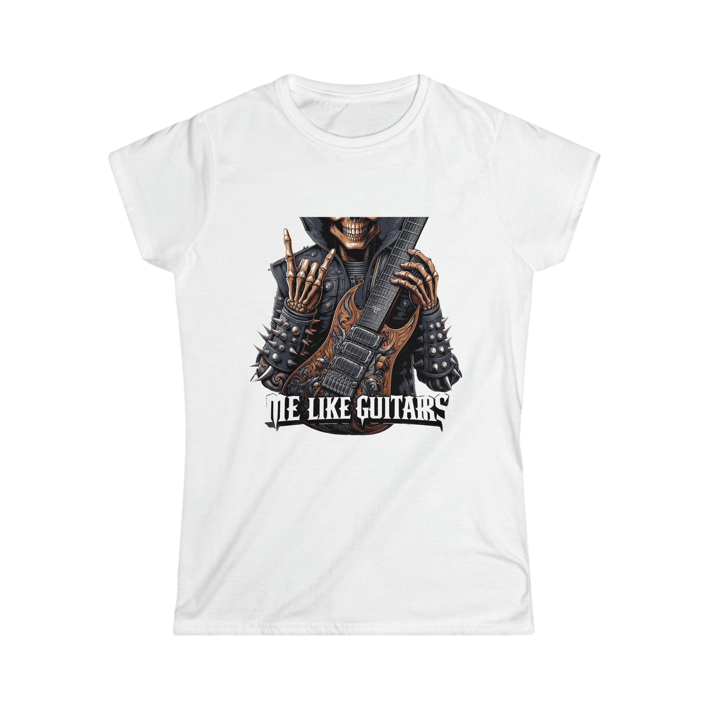 Me Like Guitars! - Women's Softstyle Tee - Heavy Metal #2