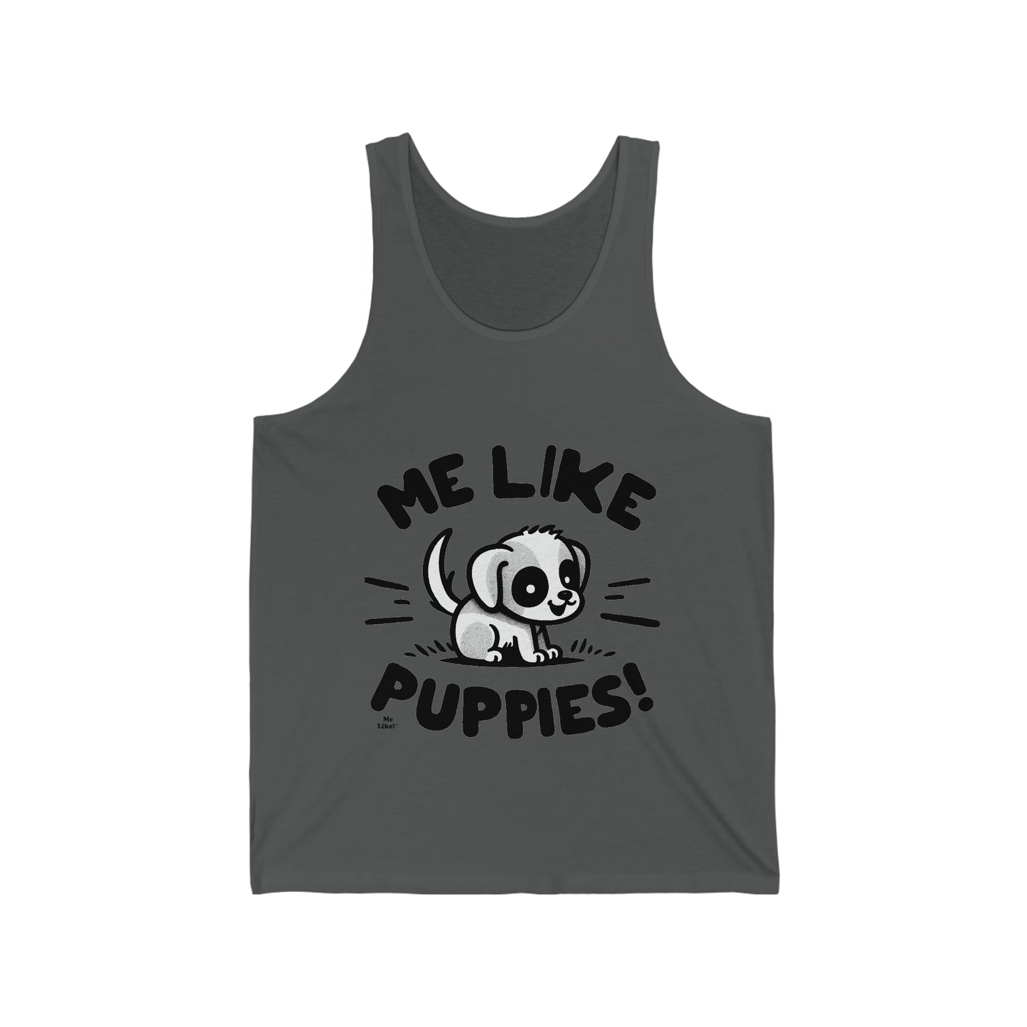 Me Like Puppies! - Unisex Jersey Tank - (#2)