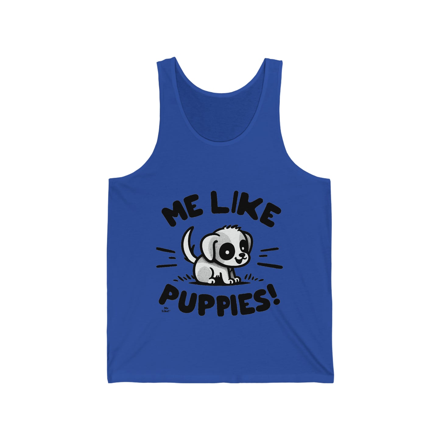 Me Like Puppies! - Unisex Jersey Tank - (#2)